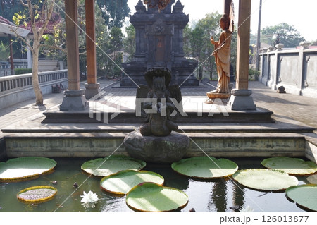 インドネシア　ジョグジャカルタ　ムンドゥット仏教僧院 126013877