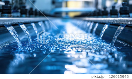 Industrial water pipeline system in a factory 126015946