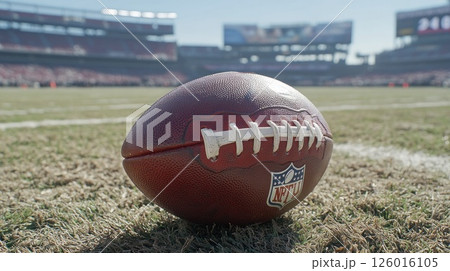 NFL Football on Field, Stadium Background 126016105