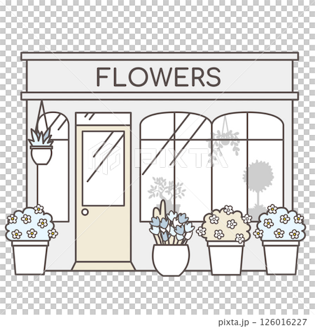 花屋のイラスト 126016227