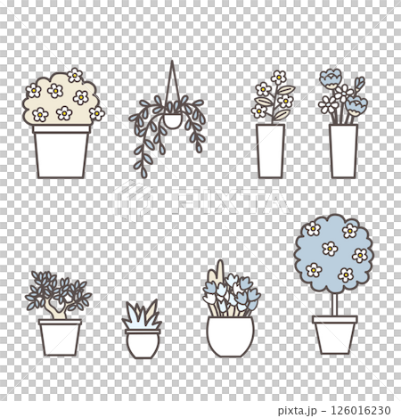 各種植物的插圖集 126016230