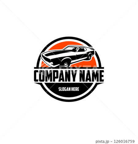 Mustang car logo silhouette Vector EPS Isolated. Set of ready-made logo templates vector isolated Mustang car logo silhouette Vector EPS Isolated. Set of ready-made logo templates vector isolated 126016759