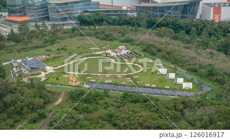 MAY 10 2025 Heart-Shaped Garden with Solar Panels and Recreation Areas MAY 10 2025 Heart-Shaped Garden with Solar Panels and Recreation Areas 126016917