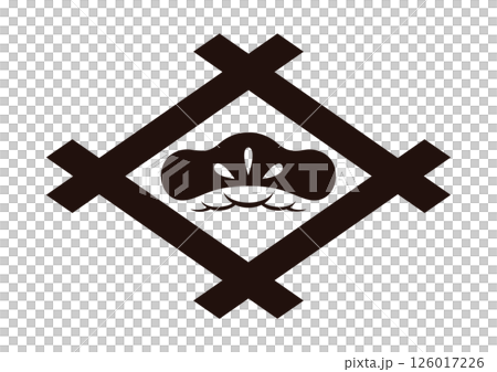 井桁に光琳松 126017226