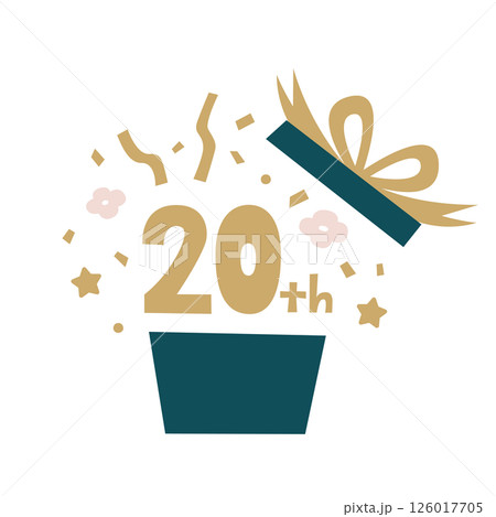 20thお祝いイラスト 126017705