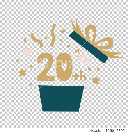 20thお祝いイラスト 126017705