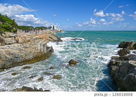 【韓国/釜山】海東龍宮寺からの眺望 126018008