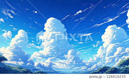 青空 雲 生成AI 背景 青空 雲 生成AI 背景 126018235