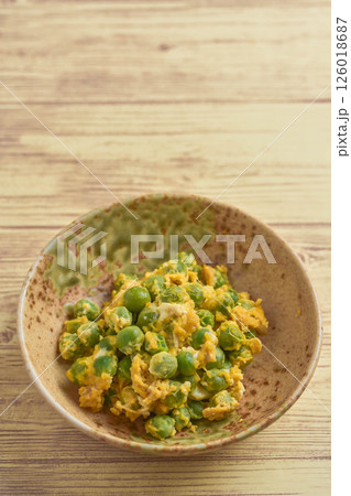 えんどう豆と卵とじ 126018687