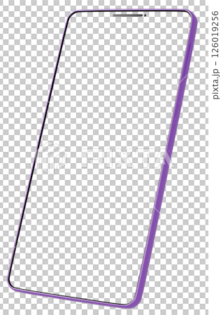 3D material_smartphone_purple 126019256