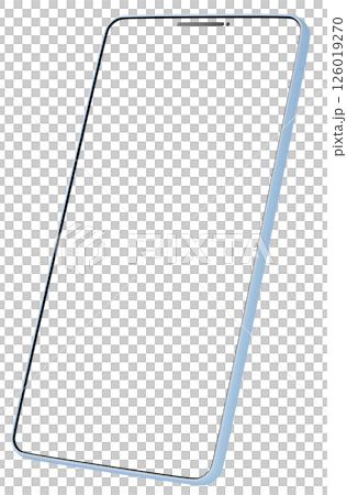 3D material_smartphone_light blue 3D material_smartphone_light blue 126019270