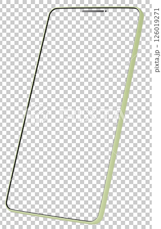 3D material_smartphone_green 3D material_smartphone_green 126019271