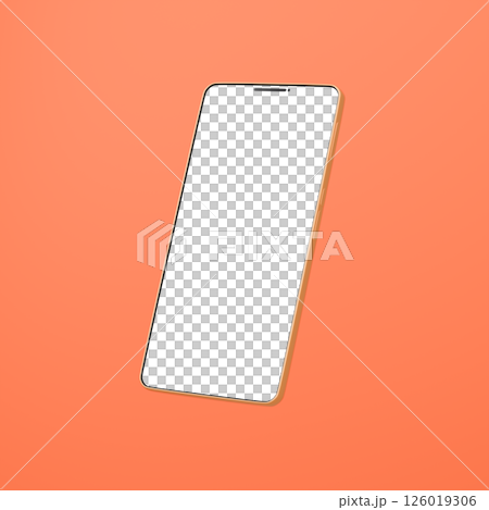 3D material_smartphone_orange 126019306