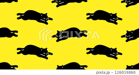 cat seamless pattern black kitten sleeping calico cartoon doodle pet animal illustration tile background gift wrapping paper repeat wallpaper yellow cat seamless pattern black kitten sleeping calico cartoon doodle pet animal illustration tile background gift wrapping paper repeat wallpaper yellow 126019860