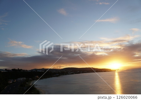 グアム、サンセットの風景 タモン湾 グアム、サンセットの風景 タモン湾 126020066