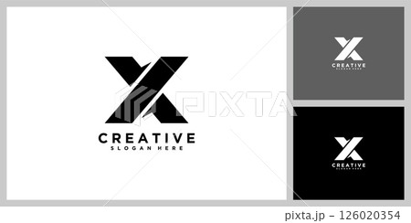 initial letter X design template initial letter X design template 126020354