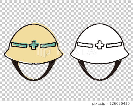 Pen-drawn wind helmet 126020430