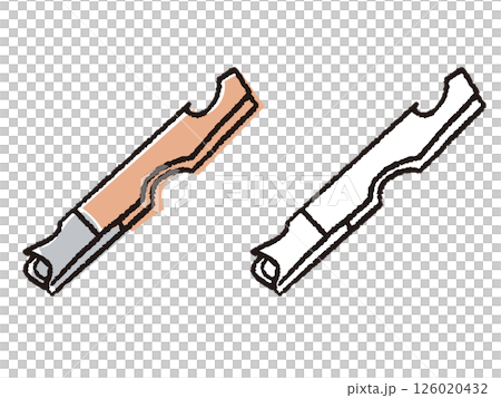 Pen-drawn can opener 126020432