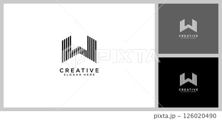 initial letter w logo vector design 126020490
