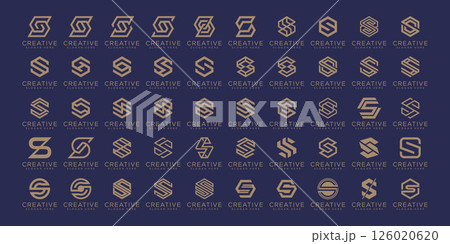 set of letter s logo design template set of letter s logo design template 126020620