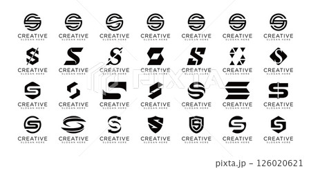 set of letter s logo design template 126020621