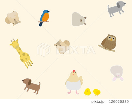 動物のシームレスパターン A-3 動物のシームレスパターン A-3 126020889