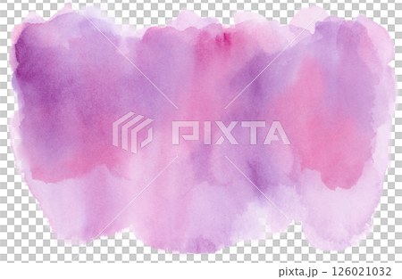 水彩素材(ぼかし・ピンクパープル) 水彩素材(ぼかし・ピンクパープル) 126021032