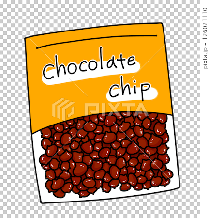 A simple chocolate chip bag with a solid color A simple chocolate chip bag with a solid color 126021110