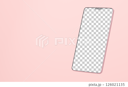3D material_smartphone_pink 3D material_smartphone_pink 126021135