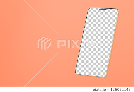 3D material_smartphone_orange 126021142
