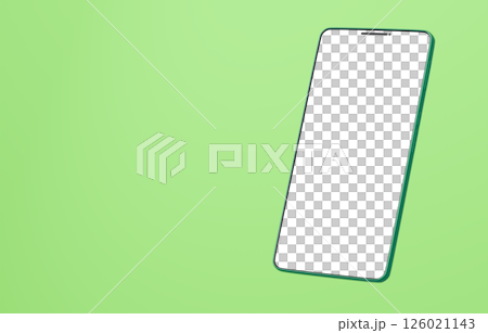 3D material_smartphone_green 126021143