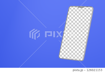 3D材質_智慧型手機_銀色_藍色 126021153