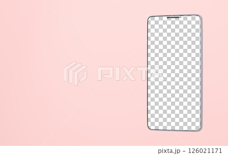 3D材質_智慧型手機_銀色_粉紅色 126021171