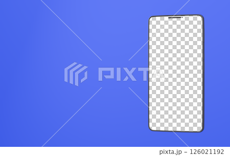 3D material_smartphone_black_blue 126021192