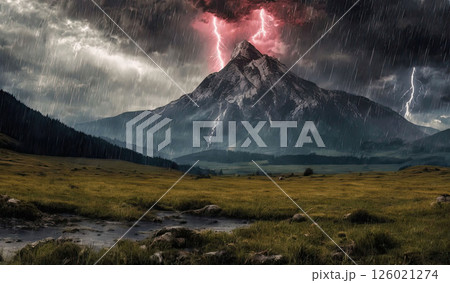 雪の山 雪山 ゆきやま 126021274