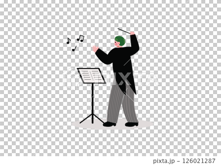 Man conducting the music 126021287