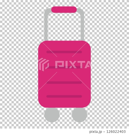 粉紅色行李箱插圖 126022403