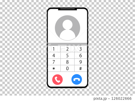 スマートフォンで電話する 126022666