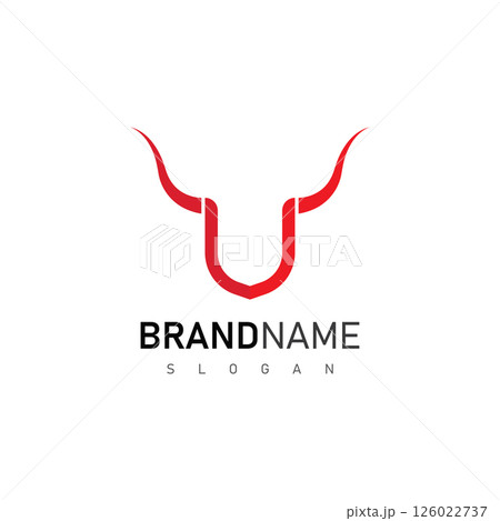 letter u bull design logo and symbol icon 126022737