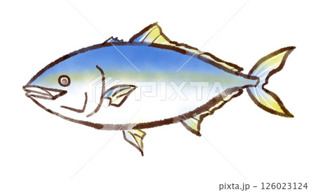 ブリのイラスト(墨絵風) ブリのイラスト(墨絵風) 126023124