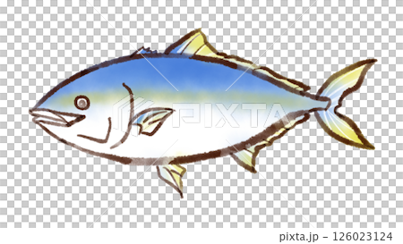 ブリのイラスト(墨絵風) ブリのイラスト(墨絵風) 126023124