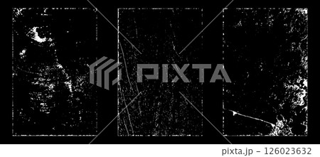 Black and white grunge. Distress overlay texture. Abstract surface dust and rough dirty wall background concept. Distress illustration simply place over object to create grunge effect. Vector EPS10. 126023632