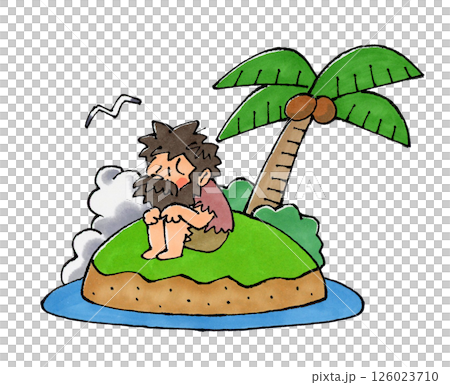 Deserted Island and the Castaways 126023710