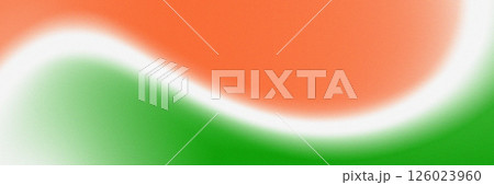 The background is in the colors of the Indian flag with a grainy texture 126023960