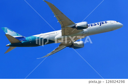 WEST JET 離陸上昇 126024298