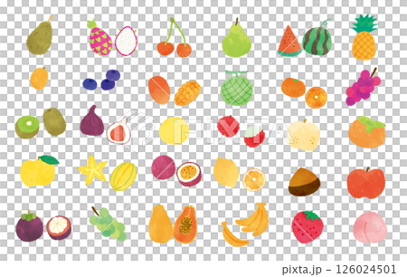 果物の水彩イラスト 果物の水彩イラスト 126024501