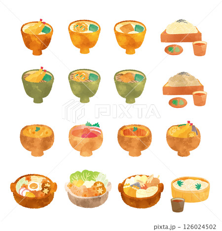和食の水彩イラスト 126024502