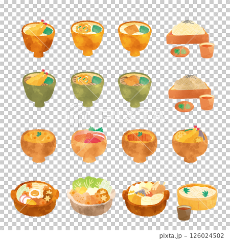 和食の水彩イラスト 126024502