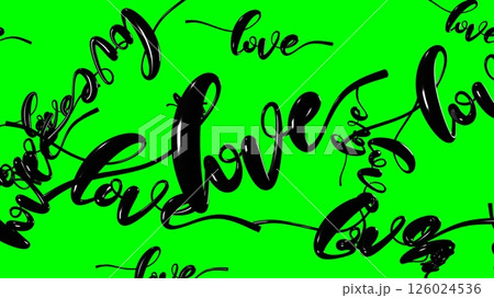 Text Loves in black. 3DCG abstract 3D illustration Text Loves in black. 3DCG abstract 3D illustration 126024536