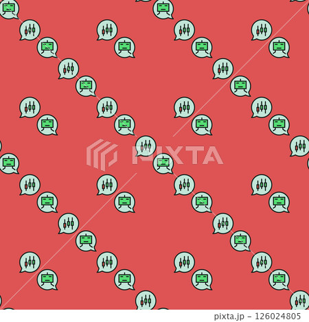 Automated Crypto Trading Chat vector colored...のイラスト素材 [126024805] - PIXTA